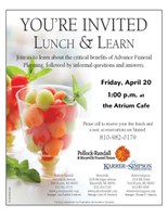 You're Invited - Lunch & Learn